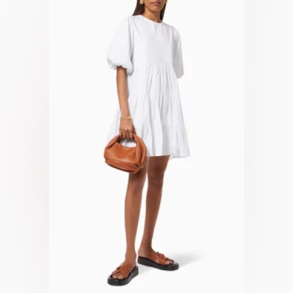 Faithful the brand Cotton poplin M White Puff Sleeve Dress